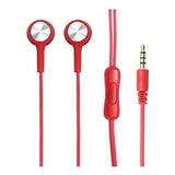 Audífonos Alámbricos Ghia Jack 3.5mm1.2 Mts 3mw De Potencia Color Rojo Modelo Gac-171