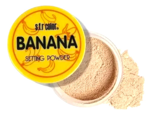 2 Pzas Polvo Traslucido Banana Maquillaje Setting Powder 