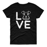 Playera Perro - Mascotas - Schnauzer - Love - Snaucer