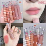 Lápiz Labial Coreano Mate De 6 Colores, Resistente Al Agua,