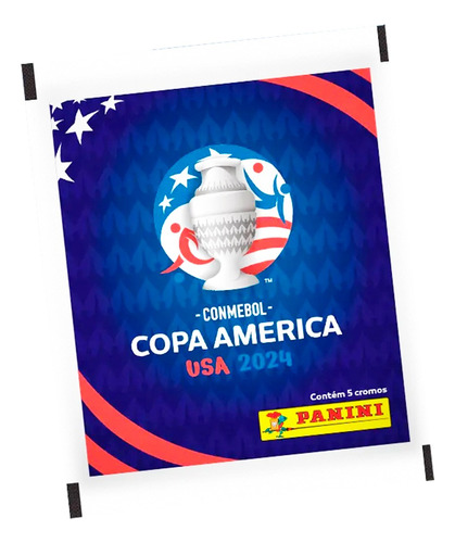 Kit 50 Figurinhas Copa América 2024 Eua 2024 