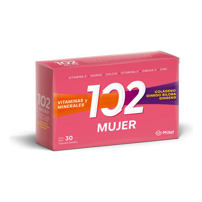 102 Años Mujer X 30 Capsulas Blandas Vitaminas Y Minerales Sabor No | MercadoLibre