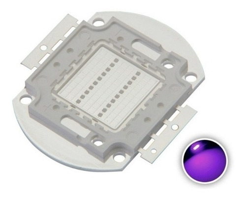 Led 20w Ultravioleta Uv 395nm 400nm 20v 36v Chip Luz Uv Supl