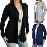 Kit Com 3 Cardigans Kimono Feminino Casaco Casaquinho Curto