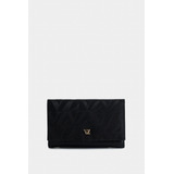 Billetera Real De Cuero Para Mujer Monogram Negro Vélez