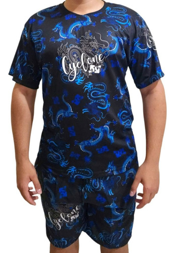 Conjunto Bermuda Cyclone + Camiseta Dragão New