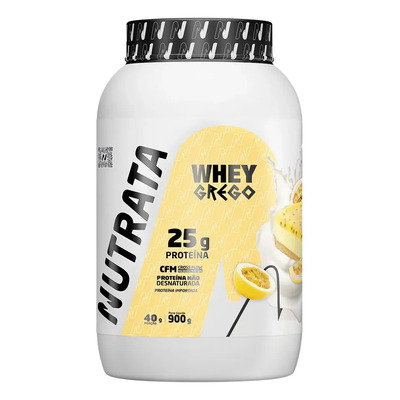 Whey Grego 3W Pote 900g Mousse de Maracujá Nutrata | Frete grátis