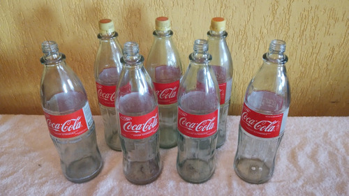 Lote Antiguas 7 Botellas Retornable Coca Cola 1,25 Litro 