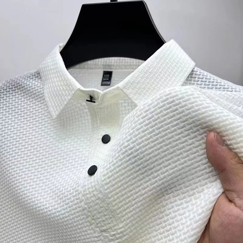 Camiseta De Manga Corta De Malla Seda De Hielo Para Hombre