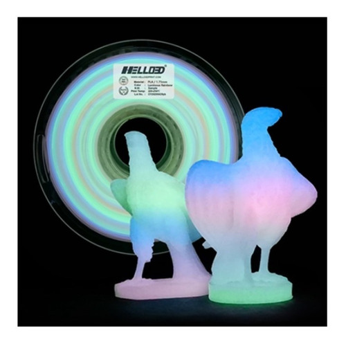 Filamento Glow Arcoiris 1,75mm Hello3d 1kg 