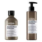 Loreal Absolut Repair Molecular Shampoo+ Serum Sin Enjuague