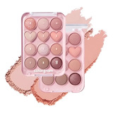 Colorgram Pin Point Eyeshadow Palette Sombra Ojos Coreana Sombra 01 Peach Coral