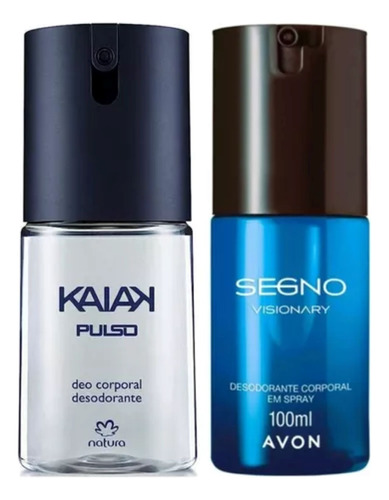 Kaiak Natura 100ml + Desodorante Corporal Avon 100ml Kit 2un