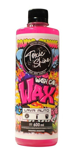 Shampoo Wax Con Cera Lava Auto Toxic Shine Ph Neutro 600cc