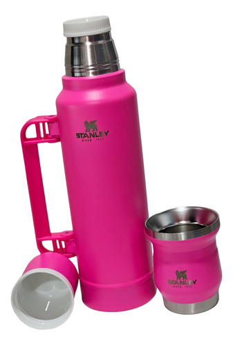 Set Kit De Termo De 1.3l Y Mate Grabado Stanley