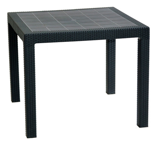 Mesa Fidji Ratona De Jardin Cuadrada Rattan 90cm