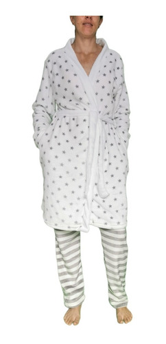 Pijama Bata Polar Suave Calientita C/jareta 59325 Dama/mujer