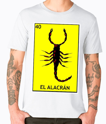 Playeras Cleen Alexer Loteria El Alacrán Nuevas Mod 22 