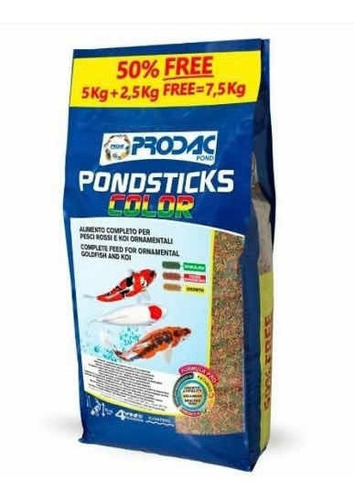 Alimento Para Carpas Prodac Pond Stickcolor X7,5kg Importado