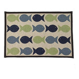 Petrageous Kool Fishies Alimentador Mat Tapiz, 13 X 19 - Sma