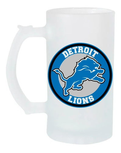 Tarro Cervecero 16oz Detroit Lions Nfl Super Bowl