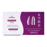 Tips Para Soft Gel Press On Paris Night 500 Set Corto