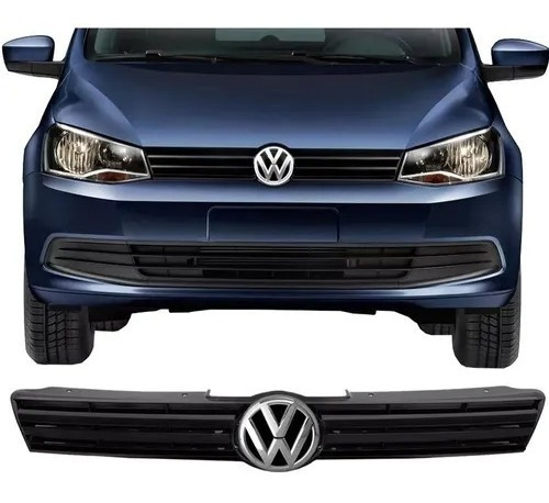 Parrilla + Insignia Escudo Vw Gol Trend 2013 2014 2015 2016 Foto 2