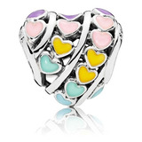 Pandora Dije 797019enmx Multi-color Hearts Charm