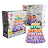 Base Para Torre De Macarons Torre Especial 5 Pisos Parpen Color Blanco