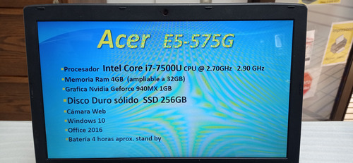 Notebook Acer  E5-575g Funcionando Impecable