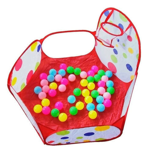 Barraca Piscina 50 Bolinhas Crianças Bebe + Cesta Basquete