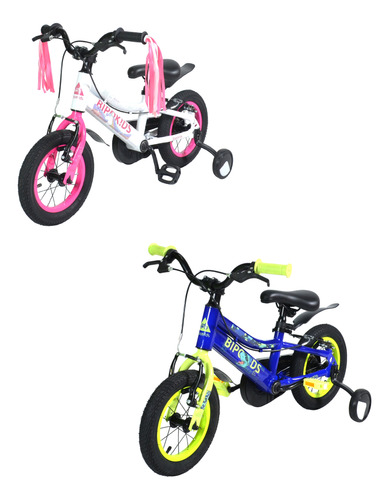 Bicicleta Rodado 12 Nena Nene Con Rueditas Bici