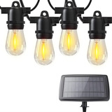 Guirnalda Led 5 Metros Solar Con Diez Ampolletas Terraza