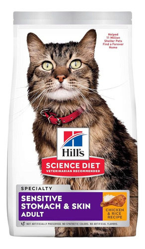 Hill's Sensitive Stomach & Skin Gato Adulto 3.2 Kg