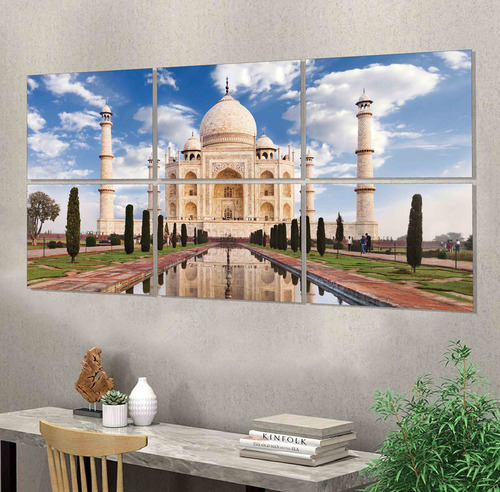 Cuadro Taj Mahal 55cm X 120cm Paisaje Deco Cod:1004