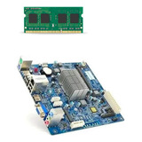 Placa Com Processador J1800 Bay Trail Soc +4gb Memória Pc3l