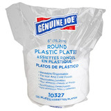 Platos De Plástico Blanco  Gjo10327, 6 , Reutilizables/desec