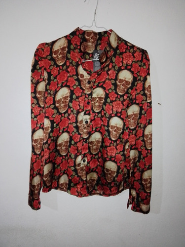 Camisa Nva Imp Calaveras ( No Jazmín Chebar; No Hermes) T M