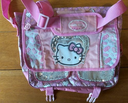 Bolso Rosa  Footy Hello Kitty, Porta Notebook O Tablet.