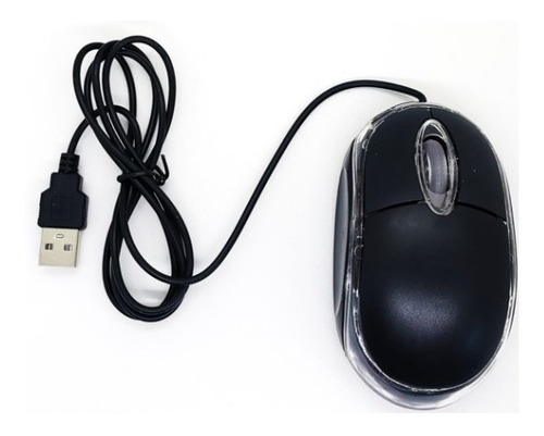 Mouse Con Cable 1200dpi Alámbrico Negro