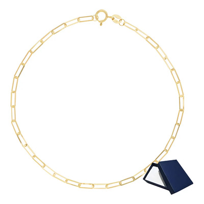 Pulsera Pulso Esclava Oro 10k Kilates Paperclip 18cm 2mm Pulsera Oro 10k Mujer Dama Regalo Brazalete Oro 10 Kilates Joyería Fina Dama Mujer Regalo 10 Quilates | Envío gratis