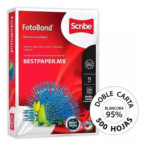 Papel Fotobond Blanco Doble Carta 75 Gr - 500 Hojas