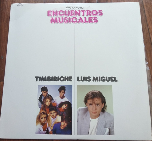 Luis Miguel/timbiriche Encuentros Musicales Lp Disco Vinilo