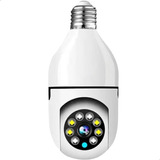 Camera Lampada Wi-fi Externa Giratória 360 Graus Full Hd