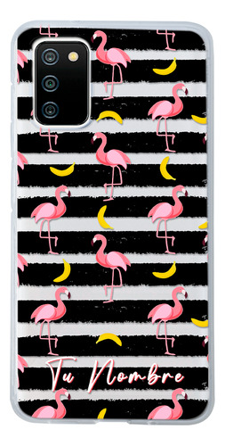 Funda Para Galaxy Flamingos Personalizada Con Tu Nombre