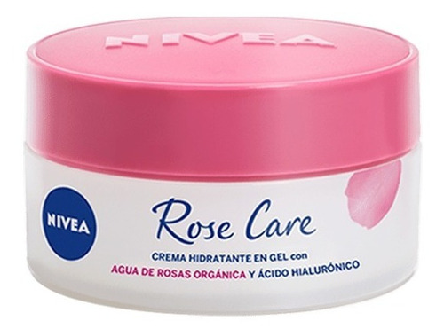 Crema Facial Hidratante En Gel Nivea Rose Care 50 Ml