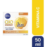 Crema Facial Nivea Q10 Energy Humecta Anti-fatiga Fps15 50ml