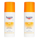 Protector Solar Facial Eucerin Sun Anti Edad Fps 50+ 50ml X2