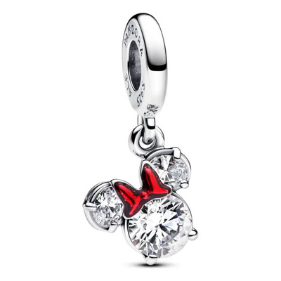 Charm Colgante Silueta De Minnie Mouse De Disney Color Rojo | Mismo precio en cuotas