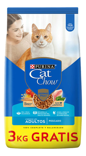 Cat Chow Pescado 15+3 Kg Regalo (18 Kg) - Happy Tails